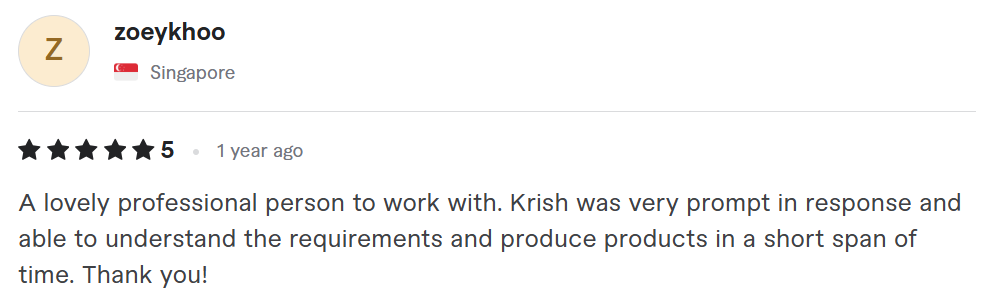 Zoey Khoo Testimonial